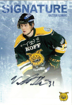 2016-17 Cardset VALTTERI ILOMÄKI Ilves Signature nimmari