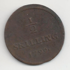 Ruotsi 1799 0,5 skilling - pikkukuva 1