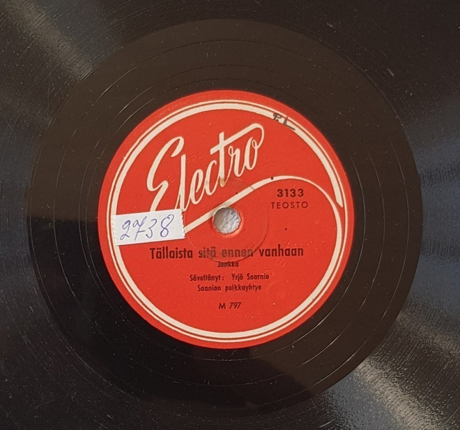 Savikiekko 1942 - Yrjö Saarnio & yhtye - Electro 3133
