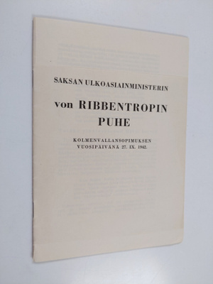 Joachim von Ribbentrop : Saksan ulkoasiainministerin von ...
