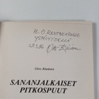 Otto Räsänen : Sananjalkaiset pitkospuut : runoja juhlaan... - pikkukuva 3