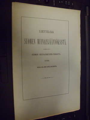 Luetteloja Suomen muinaisjäännöksista XVIII  Hollola