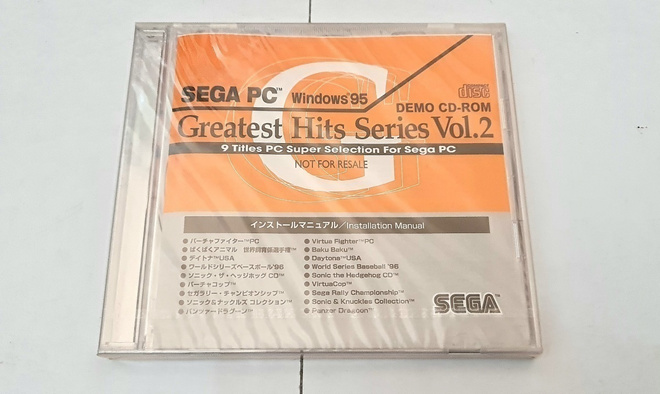 PC - Sega PC Greatest Hits Series Vol 2 Demo CD-rom