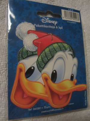 Disney Pakettikortti 6 kpl Aku Ankka / Iines Ankka