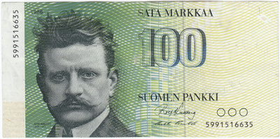 100 Markkaa 1986 599... kl.6