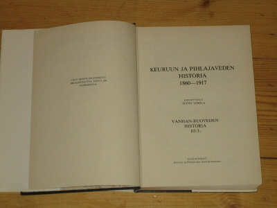 Keuruun ja Pihlaveden historia 1860-1917, Teppo Vihola