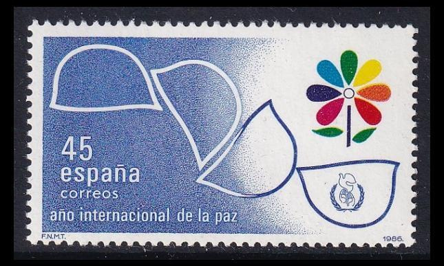 Espanja 2718 ** Kansainvälinen rauhan vuosi (1986)