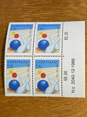 KEILAILUN MM 1987 NELIÖ NUMERO MARGINAALILLA**