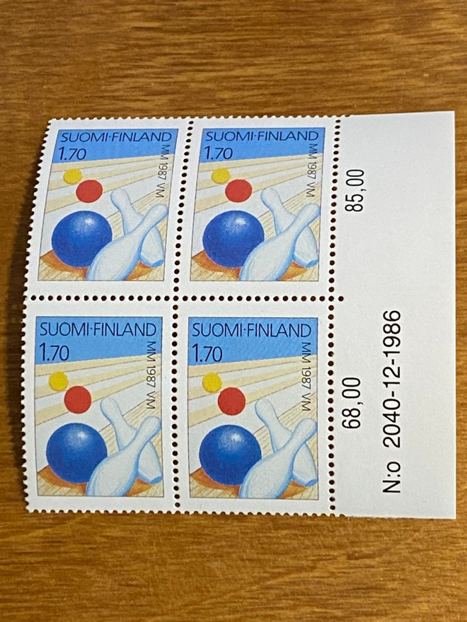 KEILAILUN MM 1987 NELIÖ NUMERO MARGINAALILLA**