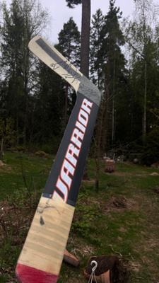 Harri Säterin game used maila + Ojanen & Nieminen nimmarit