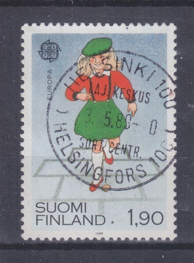 1989 Europa cept 1,9 mk. LLo leimalla