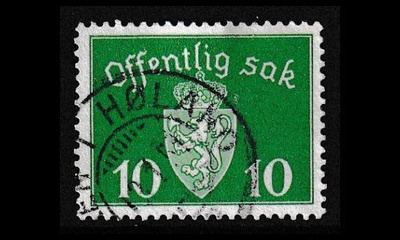 Norja 35 o Virkamerkki 10 öre (1939)