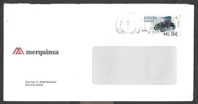 Postilähetys - Espanja automaattilipuke (Mic 70)