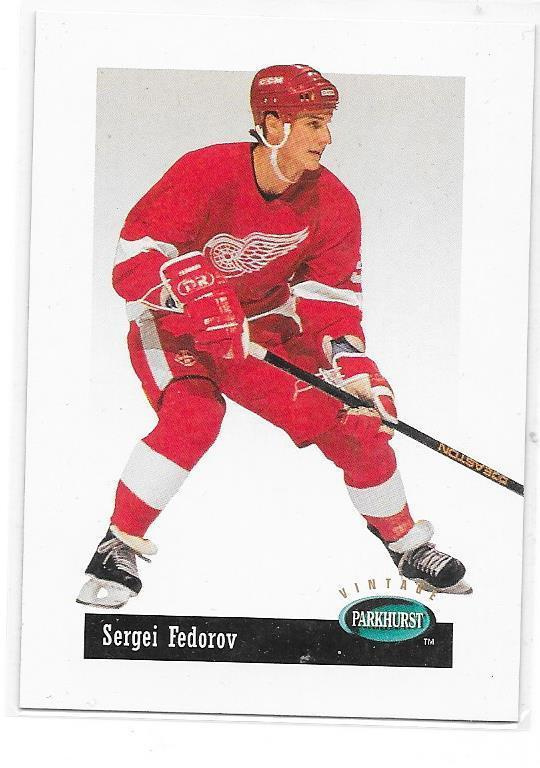1994-95 PArkhurst Vintage #V39 Sergei Fedorov Detroit
