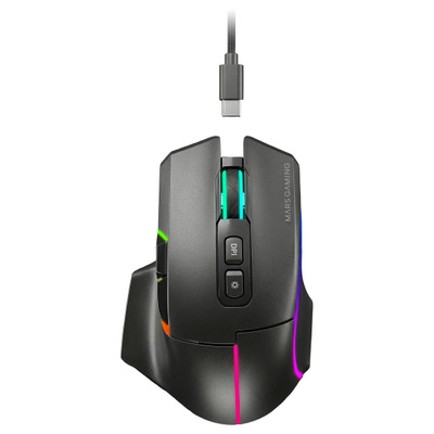 Mars Gaming MMWVECTOR mouse Right-hand RF Wireless + Bluetoo