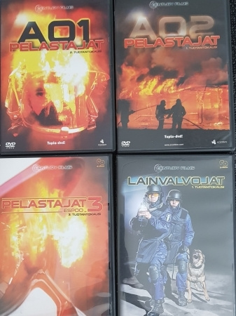 Pelastajat 1-3 + Lainvalvojat 1 -DVD