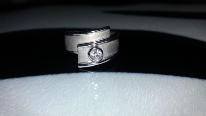 11mm Leveä Design hopea sormus kivillä 925