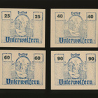 Itävalta Notgeld 25, 40, 60, 90 Heller, Unterwolfern 1920 - pikkukuva 1