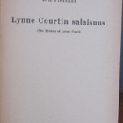 J. S. Fletcher: Lynne Courtin salaisuus. 2p. 267 s. - pikkukuva 4