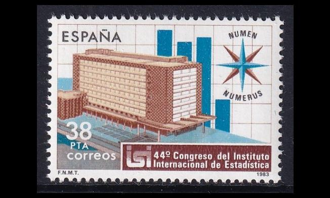 Espanja 2603 ** Tilastoinstituutin kongressi (1983)