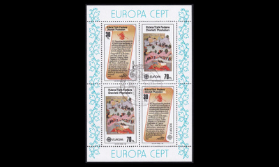 Turkki Kypros 114-5BL3 o Europa historiallisia tapahtumia (1