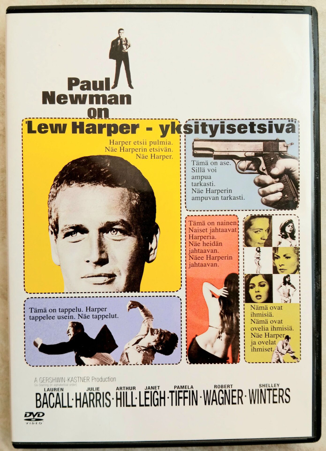 Paul Newman Lew Harper yksityisetsivä , suomi text
