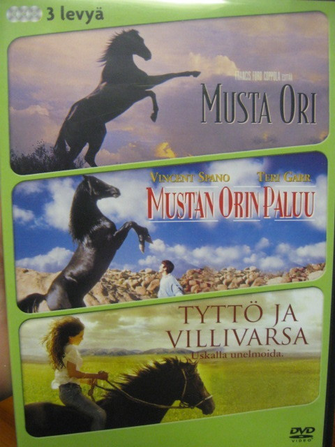 MUSTA ORI, MUSTA ORIN PALUU JA TYTTÖ JA VARSA DVD