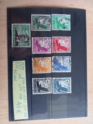 Postimerkkejä Deutsche Luftpost 1934 9 kpl