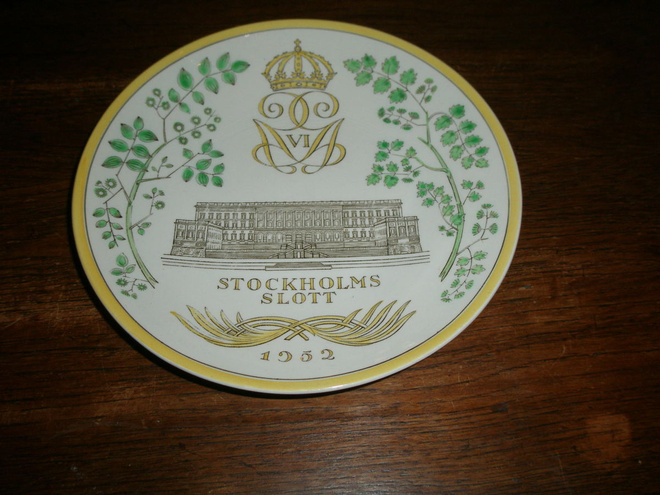 Stockholms Slott 1952 Gefle Poslin seinälautanen