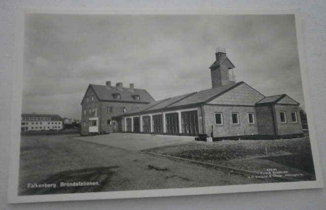 Falkenberg, paloasema, vanha mv valokuvapk, ei p.