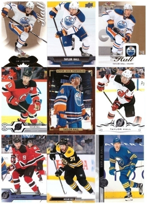 9 x TAYLOR HALL Oilers, Devils, Bruins, Sabres