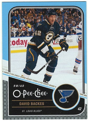 11-12 O-Pee-Chee #385 David Backes