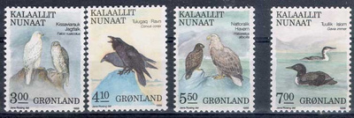 lintuja - Grönlanti Mi 181-4 ++