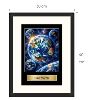 Uusi Maapallo avaruudesta art print Limited Edition