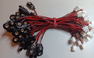 Paristoneppareita 50 kpl 9V paristoille