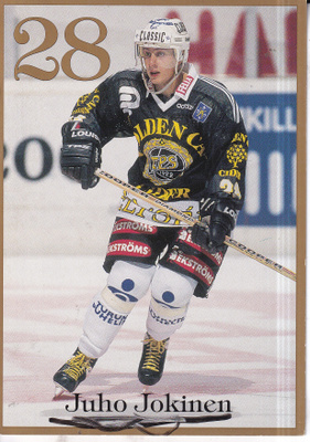 Juho Jokinen.28. TPS. Turku. Jääkiekko. e294