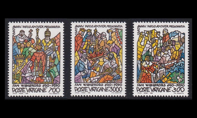 Vatikaani 999-1001 ** St. Willibrordin lähetystyö 1300v (1