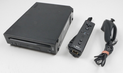 Wii Console (Black Model RVL-001 With GC Support)