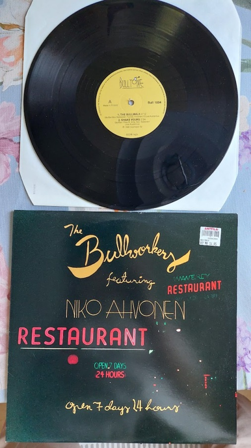 12” The Bullworkers feat. Niko Ahvonen: Open 7 Days 24 Hours