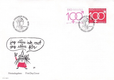 RUOTSI 1984 - Fa 1309/10 FDC KUORI
