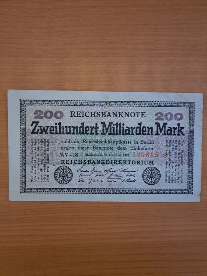 Saksa Reichsmark 200 000 000 000 Mark v.1923