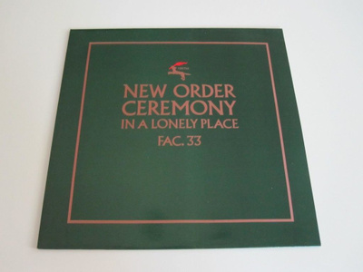 New Order: Ceremony 12"