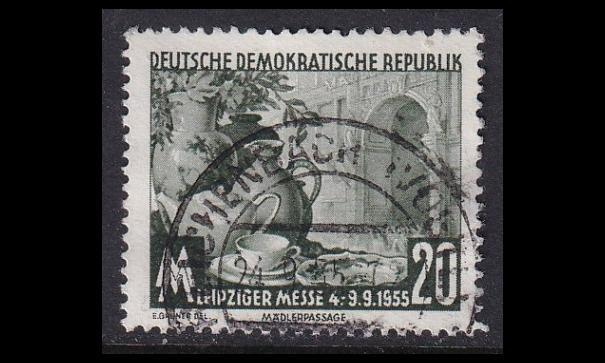 DDR 480 o Leipzigin syysmessut 20 Pf (1955)