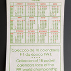 1991 Formula 1 calendar card Ayrton Senna/Gerrard Berger - pikkukuva 2