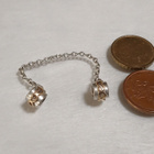 14k Kulta &Hopea sydän Genuine Pandora Sterling Silver & 14c - pikkukuva 2