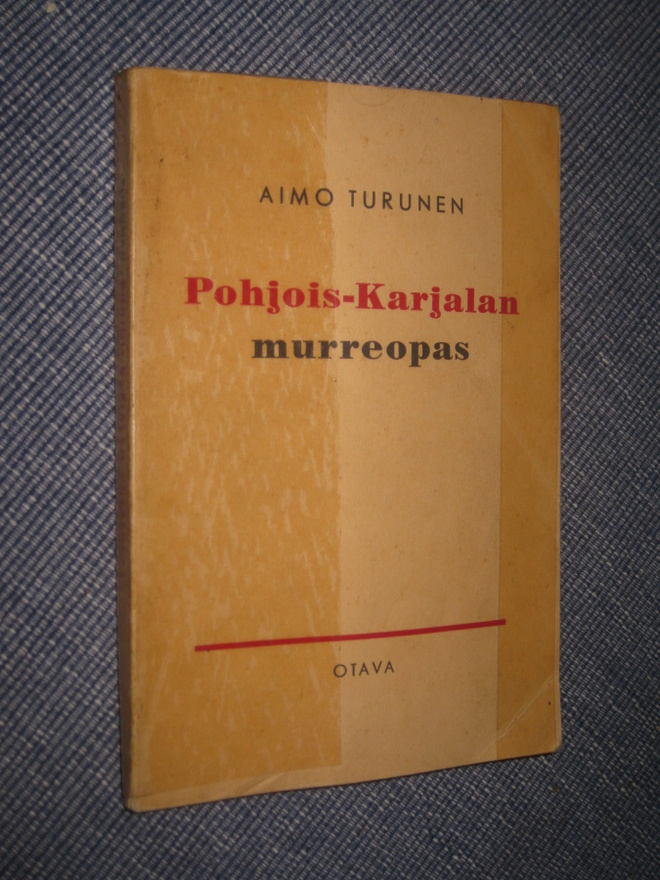 Pohjois-Karjalan murreopas  Turunen, Aimo 