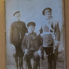 Vintage pahvivalokuva - sotilaspotretti? - pikkukuva 1