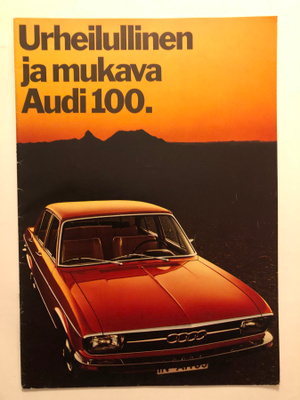 Myyntiesite - Audi 100 - 2/1973