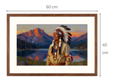 Uusi Intiaani art print taulu 40 cm x 60 cm