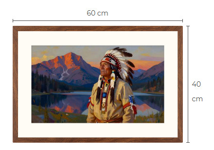 Uusi Intiaani art print taulu 40 cm x 60 cm